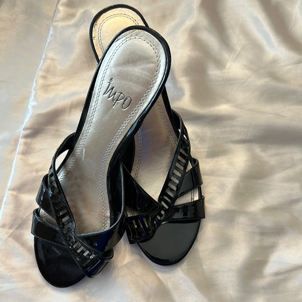 Impo Black Patent Heels